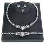 Giffor 002 Bracelets for Women Silver Plated Jewelry Sets Necklaces Stud Earrings Birthday Gifts Braclets