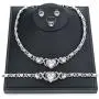 Giffor 002 Bracelets for Women Silver Plated Jewelry Sets Necklaces Stud Earrings Birthday Gifts Braclets