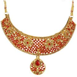 Bindhani Indian Jewellery Bridal Bridemaids Wedding Kundan Choker Gold Plated Bollywood Necklace Earrings Tikka Jewelry Set for Women