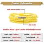 Xusamss Fashion Alloy Buckle Cuffs Multilayer Leather Bracelet Bangle,7.5inches