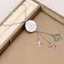 Zuo Bao Military Mom Wife Keychain Lord Protect Him While He Protects Us Gift for Soldier Military Wife/Mom