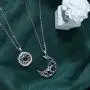 MIX Custom Sterling Silver Sun& Moon Matching Pendant Necklace with 100 Languages I Love You Projection Necklace Magnet Couple Statement MIX Custom Sterling Silver Sun& Moon Matching Pendant Necklace with 100 Languages I Love You Projection Necklace Magnet Couple Statement