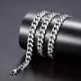 ChainsPro 3/4/6/9/12mm Box/Cuban Link Chain Necklace,14/18/22/24/26/28/30 inch, 316L Stainless Steel/18K Gold Plated/Black -Send Gift Box