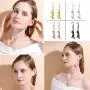U7 Cute Cat Ear Pendant Platinum/18K Gold Plated Drop Earrings With Rhinestone U7 Cute Cat Ear Pendant Platinum/18K Gold Plated Drop Earrings With Rhinestone