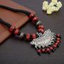 Zephyrr Long Tribal Pendant Tassels Necklace Casual Daily Wear Boho Jewelry for Women & Girls