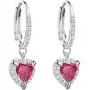 Swarovski Crystal Red Heart Drop Earrings Swarovski Crystal Red Heart Drop Earrings