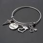 ENSIANTH Nurse Retirement Gift Happiness is Retirement Bracelet Gift for Nurse Doctor
