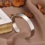 LIU JUN Mother Daughter Bracelets,Inspirational Bracelets for Women Mom Charm Cute Wide Cuff Bangle Personalized Friend Encouragement Gift for Her Jewelry