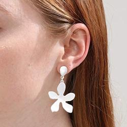 Beautiful Fashion Silver Dangle Earrings Leaf Drop Earrings for Women Jewelry