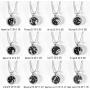 BELLA-Bee 2PC/Set 12 Constellation Pendant Necklace Coin Pendant Astrology Constellation Horoscope Zodiac Necklace with Message Card for Women Girls Jewelry