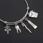 WUSUANED Dental Hygienist Gift DH Caduceus Tooth Toothbrush Toothpaste Floss Stainless Steel Expandable Wire Bangle Bracelet WUSUANED Dental Hygienist Gift DH Caduceus Tooth Toothbrush Toothpaste Floss Stainless Steel Expandable Wire Bangle Bracelet