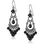 1928 Jewelry Crescent Chandelier Earrings, 2.12''
