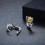 Sunflower Earrings 925 Sterling Silver Flower Stud Earrings Hoop Huggie Sleeper Earrings You are My Sunshine Jewelry Gifts for Women Girls Hypoallergenic Earrings for Sensitive Ears