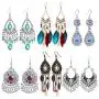8 Pairs Vintage Drop Dangle Earrings for Women Girls Long Bohemian Earrings Set Boho Jewelry 8 Pairs Vintage Drop Dangle Earrings for Women Girls Long Bohemian Earrings Set Boho Jewelry