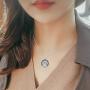 JUSTKIDSTOY Plague Doctor Necklace 925 Sterling Silver Steampunk Pendant Necklace Halloween Jewelry Gifts for Women Girls