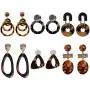 6 Pairs Resin Acrylic Vintage Drop Dangle Stud Earrings Jewelry for Women and Girls(Factory direct sales) 6 Pairs Resin Acrylic Vintage Drop Dangle Stud Earrings Jewelry for Women and Girls(Factory direct sales)