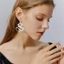 DAMLENG Charm Chic 80s 90s Chinese Dragon Hoop Earrings Cool Acrylic Dragon Totem Dangle Drop Earrings for Women Girls Unique Animal Jewelry