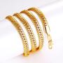 MMTTAO 18K Gold Plated Mens Cuban Curb/Figaro/Snake Chain Link Necklace for Pendant Men Women 5MM/6MM Wide Hip Hop Hiphop Mens Fashion Jewelry Gifts with 18K Stamp, 18Inches-32Inches