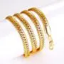 MMTTAO 18K Gold Plated Mens Cuban Curb/Figaro/Snake Chain Link Necklace for Pendant Men Women 5MM/6MM Wide Hip Hop Hiphop Mens Fashion Jewelry Gifts with 18K Stamp, 18Inches-32Inches