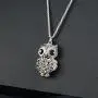 NEOGLORY Jewelry Full of Rhinestone Owl Long Chain Pendant Necklace 2 Colors with Jewelry Box NEOGLORY Jewelry Full of Rhinestone Owl Long Chain Pendant Necklace 2 Colors with Jewelry Box