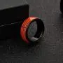 Ztuo Men Women Stainless Steel Wide 8mm Spinner Spinning Basketball Soccer Design Ring Cool Wedding Band