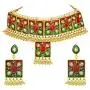 Aheli Indian Traditional Bollywood Style Enamel Necklace Earring Set Ethnic Jewelry Aheli Indian Traditional Bollywood Style Enamel Necklace Earring Set Ethnic Jewelry