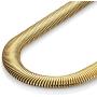 Gold Toned 316L Stainless Steel Mens Necklace Snake Chain 20'' - Necklaces for Men - Mens Jewelry (6MM)