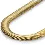 Gold Toned 316L Stainless Steel Mens Necklace Snake Chain 20'' - Necklaces for Men - Mens Jewelry (6MM)