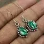 Natural Moonstone Lapis Labradorite Dangle Earrings 7x10mm Pear Gemstones 925 Silver Overlay handmade Dangle Earrings for Women
