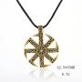 My Shape Slavic Kolovrat Pendant Amulet Slavic Sun Wheel Necklace Kolovrat Pagan Jewelry