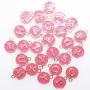 Nairua Double Sided Alphabet Pendants for DIY Necklaces Bracelets Earrings Jewelry Accessories Alloy Alphabet A-Z Enamel Letter Charms