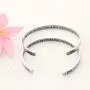 JQFEN 2 Pcs Womens Cuff Bracelet for Sister Friend Not Sisters by Blood But Sisters by Heart Jewelry Sister Friend Bangle