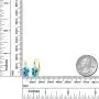 Gem Stone King 5.40 Ct Oval Swiss Blue Topaz 18K Yellow Gold Plated Silver Earrings Gem Stone King 5.40 Ct Oval Swiss Blue Topaz 18K Yellow Gold Plated Silver Earrings