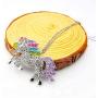ALoveSoul Silver Tone Little Princess Rainbow Unicorn Pendant Girl Ladies Fashion Necklace Gift for Women