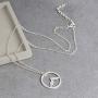 Friendship Snowy Mountain Peak Necklace Magnificent Things Good Luck Pendant with Message Card Calling Hiking Gifts