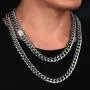 Luxfine 12mm Miami Cuban Link Chain 14K REAL Gold Plated Hypoallergenic Hip Hop Jewelry Premium Stainless Steel Necklace For Men Women (No Color Fade, Double-sided Iced Out Clasp) Luxfine 12mm Miami Cuban Link Chain 14K REAL Gold Plated Hypoallergenic Hip Hop Jewelry Premium Stainless Steel Necklace For Men Women (No Color Fade, Double-sided Iced Out Clasp)