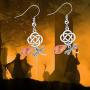 LBSBO Outlander Inspired Jewelry Celtic Knot Cross Pendant Earrings Outlander Claire Fraser Earrings Sassenach Scottish Outlander Gift