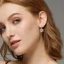 BAMOER 18K Rose Gold Plated Snowflake Leverback Earrings with Cubic Zirconia for Women CZ Jewelry Fashion Drop Earrings 3 Style