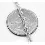 NYC Sterling Unisex Sterling Silver 3MM Diamond-Cut Rope Chain Necklace