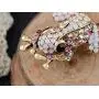 Alilang Czech Crystal Rhinestone Synthetic Emerald Golden Frog Fashion Jewelry Pin Brooch Alilang Czech Crystal Rhinestone Synthetic Emerald Golden Frog Fashion Jewelry Pin Brooch
