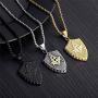 My Daily Styles Stainless Steel Mens Freemason Necklace - Masonic Symbol Pendant Necklace - 22'' Inch Chain