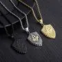 My Daily Styles Stainless Steel Mens Freemason Necklace - Masonic Symbol Pendant Necklace - 22'' Inch Chain