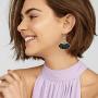 RBG Dissent Collar Earrings for Women Dangle Drop Charms Jewelry Gifts for Fans of Ruth Bader Ginsburg
