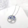 Mothers Day Gifts for Mom Tree of Life Necklace Earrings Set Birthstone Aquamarine Blue Sapphire Jewelry for Women Anniversary Birthday Gifts Sterling Silver Mothers Day Gifts for Mom Tree of Life Necklace Earrings Set Birthstone Aquamarine Blue Sapphire Jewelry for Women Anniversary Birthday Gifts Sterling Silver