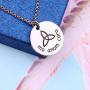 Mo ANAM Cara Necklace Iris Celtic Soul Mate Necklace BFF Gift for Her