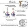 Swarovski Crystal Halo Round Drop Dangle Earrings for Women 14K Gold Plated Hypoallergenic Jewelry Swarovski Crystal Halo Round Drop Dangle Earrings for Women 14K Gold Plated Hypoallergenic Jewelry