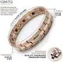 IONICO Rose - Gold Magnetic Therapy Bracelet for Women | Reliefs Arthritis, Carpal Tunnel, migraine, Pain, Blood Pressure | Strong Alternative Medicine Health Energy with Unique Healing Power IONICO Rose - Gold Magnetic Therapy Bracelet for Women | Reliefs Arthritis, Carpal Tunnel, migraine, Pain, Blood Pressure | Strong Alternative Medicine Health Energy with Unique Healing Power