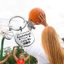 FAADBUK Basketball Mom Dad Keychain My Favorite Basketball Player Calls Me Mom Dad Jewelry Appreciation Gift for Basketball Mom Dad