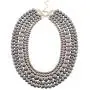 JANE STONE Fashion Faux Turquoise Necklace Acrylic 5-Row Multi-Layered Collar Women JANE STONE Fashion Faux Turquoise Necklace Acrylic 5-Row Multi-Layered Collar Women