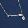Joycuff Graduation Gifts for Her Teen Girls Class of 2020 High School Cute Dainty Silver Arrow Pendant Necklace Personalized Initial Jewelry Gifts for Women